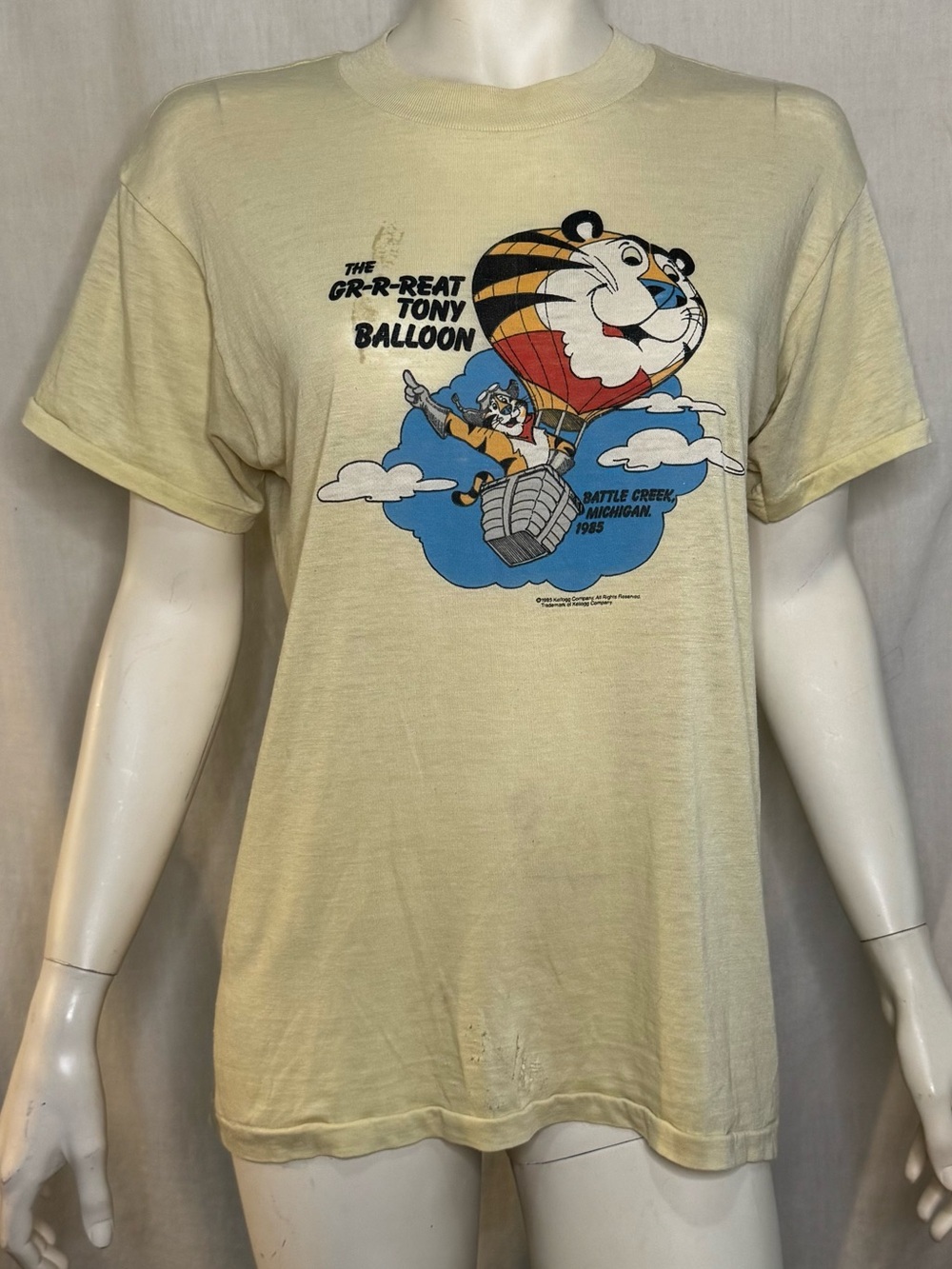 Vintage Kellogg Tony the Tiger 1985 t shirt size medium